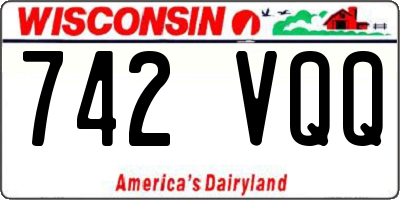 WI license plate 742VQQ