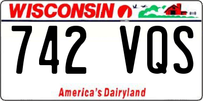 WI license plate 742VQS