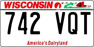 WI license plate 742VQT
