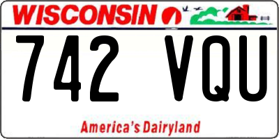 WI license plate 742VQU