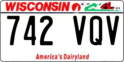 WI license plate 742VQV