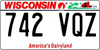 WI license plate 742VQZ