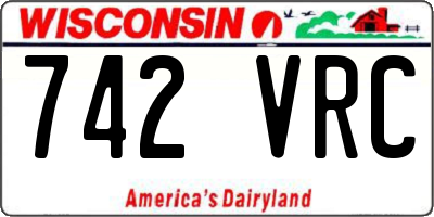 WI license plate 742VRC