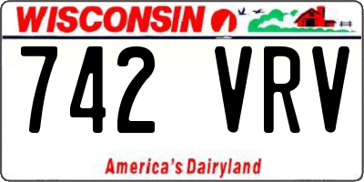WI license plate 742VRV