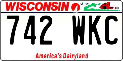 WI license plate 742WKC