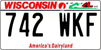 WI license plate 742WKF