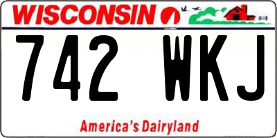 WI license plate 742WKJ