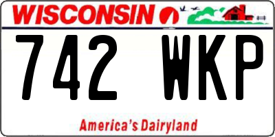 WI license plate 742WKP