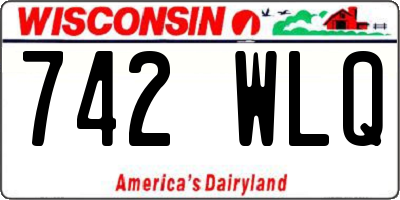 WI license plate 742WLQ