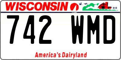 WI license plate 742WMD