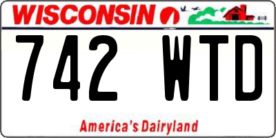 WI license plate 742WTD