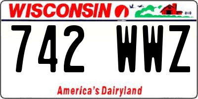 WI license plate 742WWZ