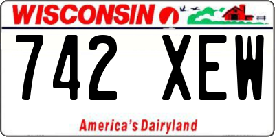 WI license plate 742XEW