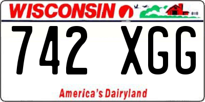 WI license plate 742XGG