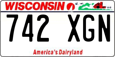 WI license plate 742XGN