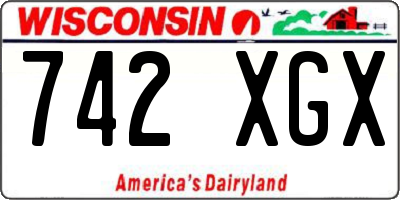 WI license plate 742XGX