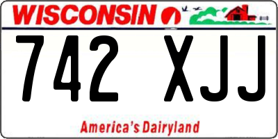 WI license plate 742XJJ