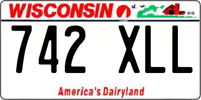 WI license plate 742XLL