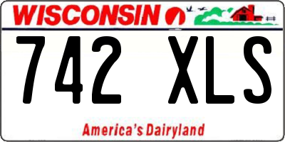 WI license plate 742XLS