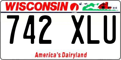 WI license plate 742XLU