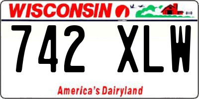 WI license plate 742XLW