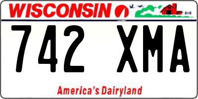 WI license plate 742XMA