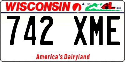 WI license plate 742XME