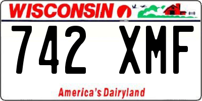 WI license plate 742XMF