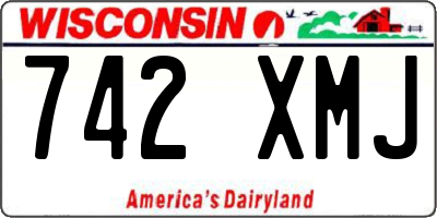 WI license plate 742XMJ