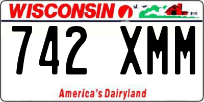 WI license plate 742XMM