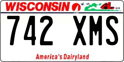 WI license plate 742XMS