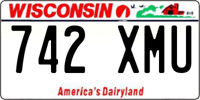 WI license plate 742XMU