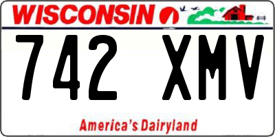 WI license plate 742XMV