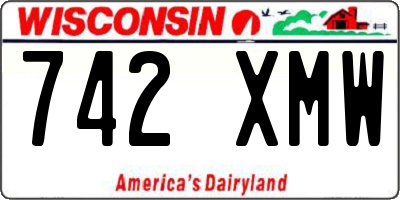 WI license plate 742XMW