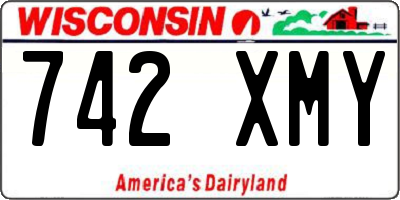 WI license plate 742XMY