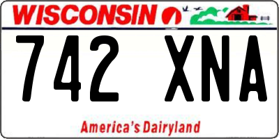 WI license plate 742XNA