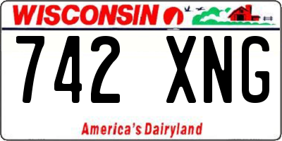 WI license plate 742XNG