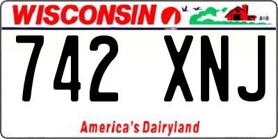 WI license plate 742XNJ