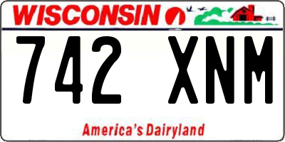 WI license plate 742XNM