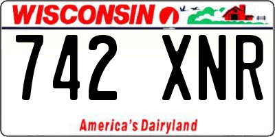 WI license plate 742XNR
