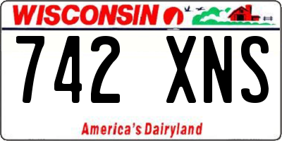 WI license plate 742XNS