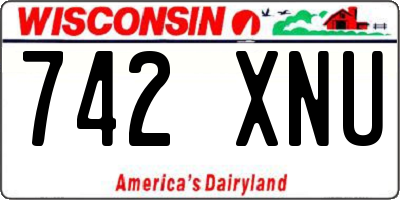 WI license plate 742XNU