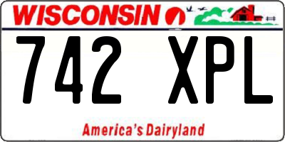 WI license plate 742XPL
