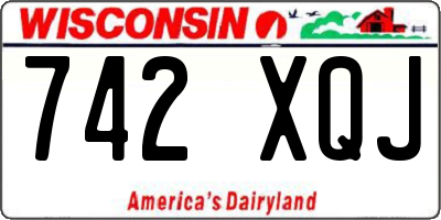WI license plate 742XQJ