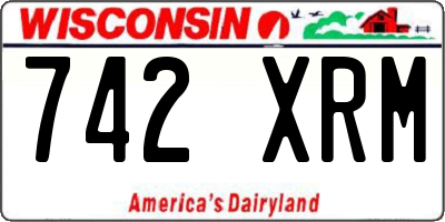 WI license plate 742XRM