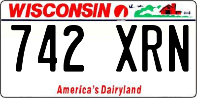 WI license plate 742XRN