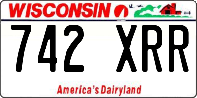 WI license plate 742XRR