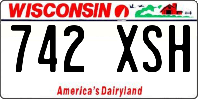WI license plate 742XSH