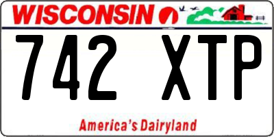 WI license plate 742XTP