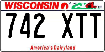 WI license plate 742XTT